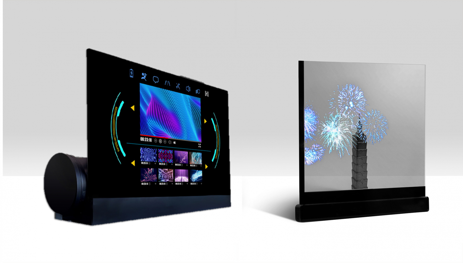 可卷式、折迭性、高透明